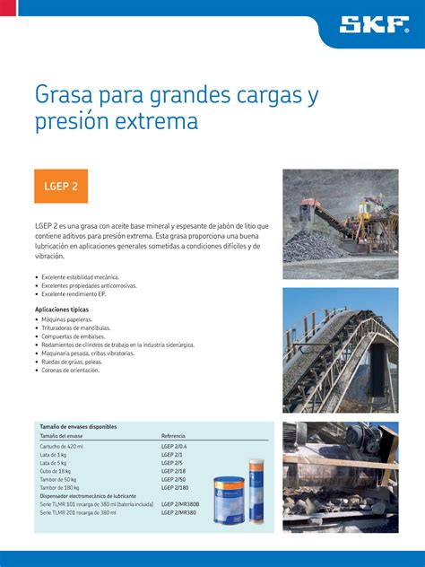 Lgep Ficha Tecnica Grasa Lgep Grasa Para Grandes Cargas Y