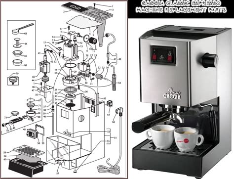 Gaggia Classic Pro Parts Diagram Gaggia Classic Parts Schema