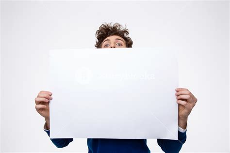 Person Holding Blank Paper