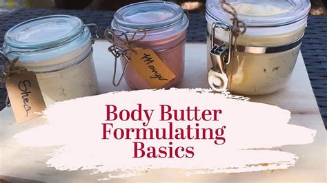 Body Butters Formulating Basics Mango Shea And Cocoa Butters