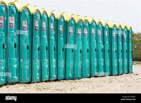 Miami Beach Florida,Lummus Park,portable toilets,molded plastic,port a ...