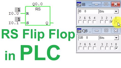 Rs Flip Flop In Step7siemens Plc Youtube