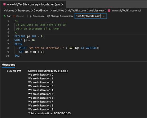 How To Loop Through Tables In Sql Server