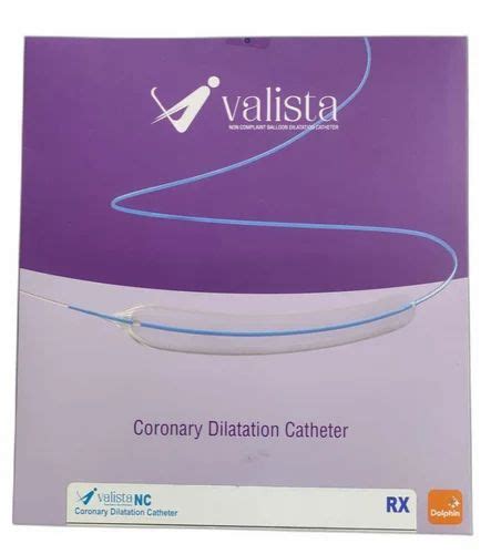 Straight Single Rubber Valista PTCA Coronary Dilatation Balloon