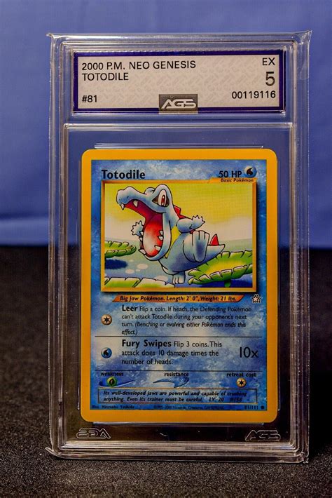 Pokémon TCG Totodile Neo Genesis 81 Regular Unlimited Common for sale