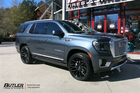 GMC Yukon Denali With 24in Vossen HF6 3 Wheels And Nitto T Flickr