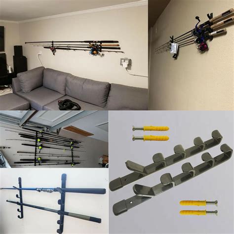 2pcs Lot Horizontal Ceiling Rack For Fishing Rod Storage Pole Reel Wall