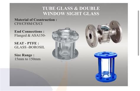 Ms Tube Glass And Double Window Sight Glass Size 15 Mm At Rs 786 In Mumbai