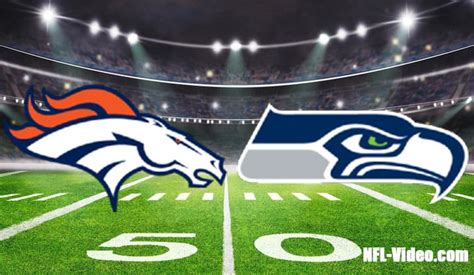 Denver Broncos Vs Seattle Seahawks Full Game Replay 2022 Nfl Week 1