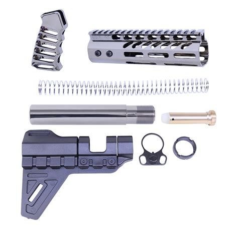 Ar 15 Pistol Furniture Set Wmicro Breach Pistol Brace Black Chrome