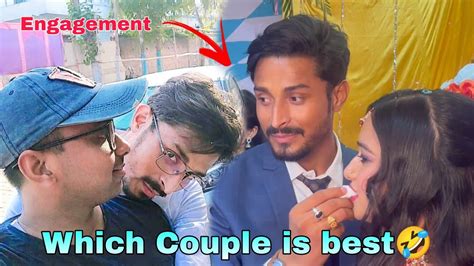 Which Couple Is Best 😂 Bhaiya Ki Engagement💍 Youtube