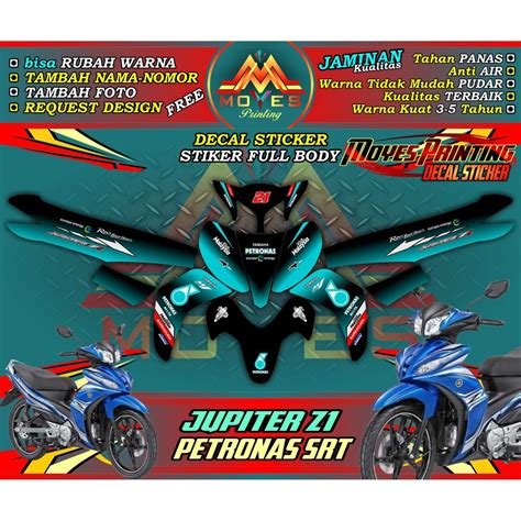 Jual Decal Jupiter Z1 Sticker Yamaha Jupiter Z1 Stiker Motor Jupiter Z1