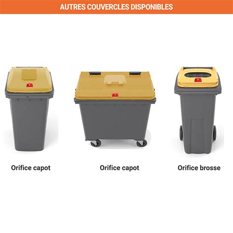 Conteneur Poubelle 770 litres Tri sélectif