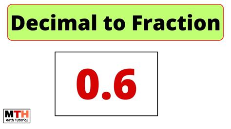 Convert To A Fraction As A Fraction Simplified Form Youtube