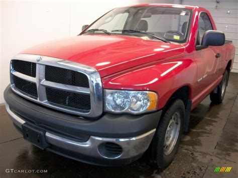 2005 Flame Red Dodge Ram 1500 St Regular Cab 28364283 Photo 2 Car Color Galleries