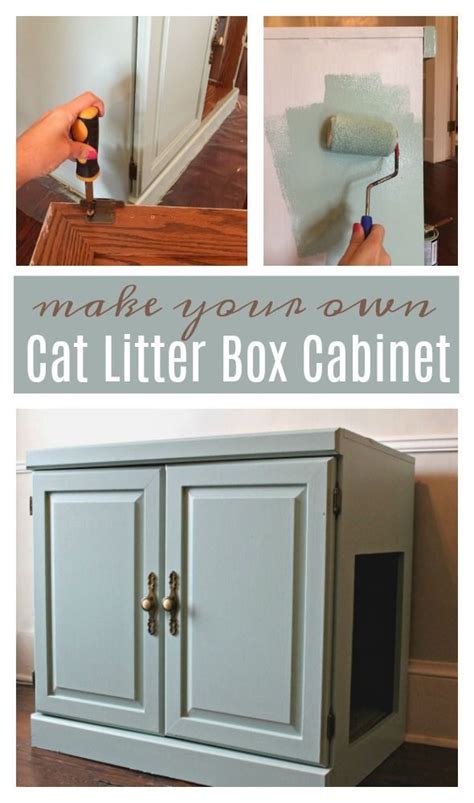 Make Your Own Hidden Litter Box Diy Cat Litter Box Holder Easy Way