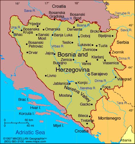 Bosnia And Herzegovina Atlas Maps And Online Resources