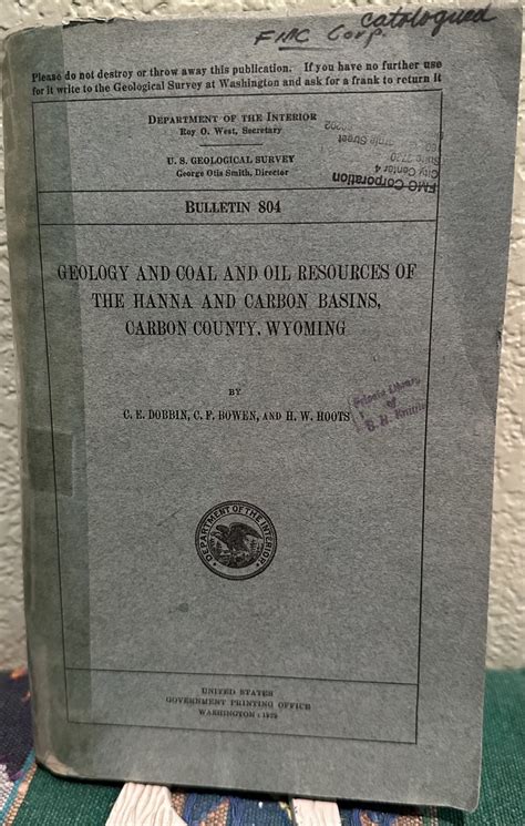 Geology and Coal and Oil Resources of the Hanna and Carbon Basins