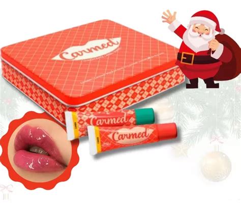 Kit Carmed Edição Limitada Natal Presente Lata Gloss Frete grátis