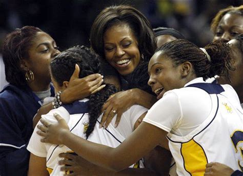 Michelle Obama at CIAA Basketball Tournament