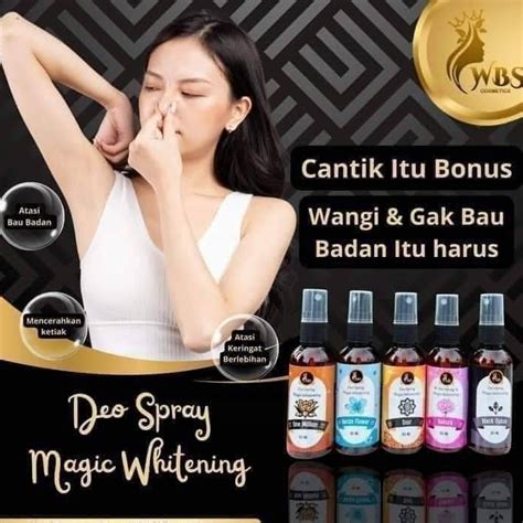 Jual Deo Spray Magic Whitening Wbs Cosmetics Deodorant Spray Bpom Halal