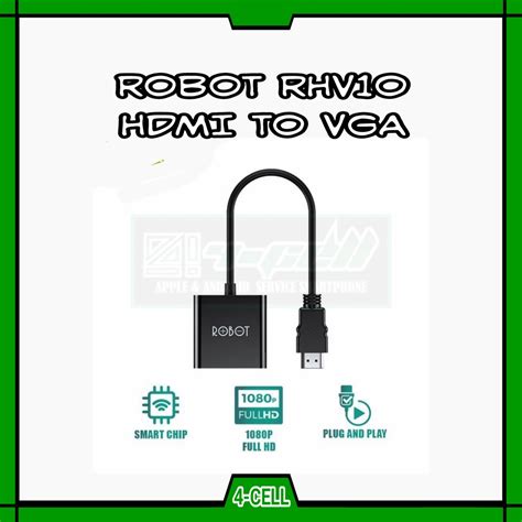 Jual Robot Rhv Hdmi To Vga Adapter Laptop Pc P Without Audio