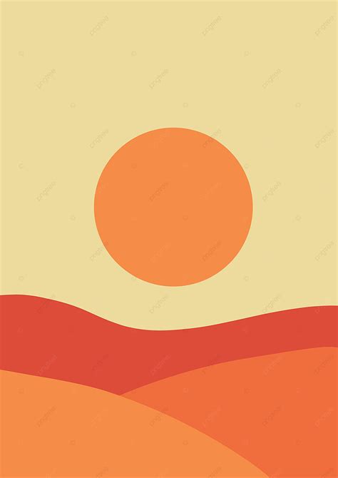 Sunset Wallpaper Gradient Minimal Hand Drawn Covers Collection 1