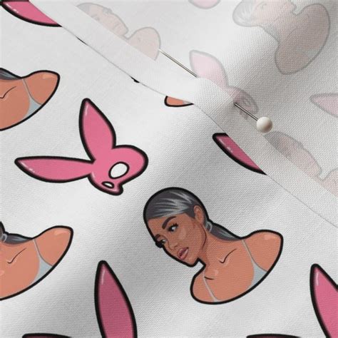 Ariana Grande Bunny Mask Pink Pop Singer Fabric Spoonflower