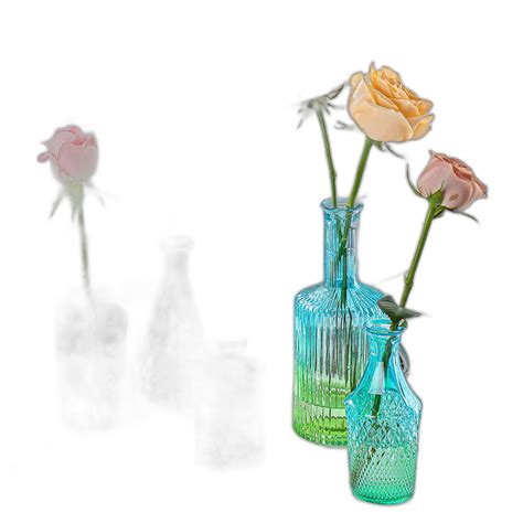 Colorful Transparent Glass Vase Models Small Mouth Glass Vase