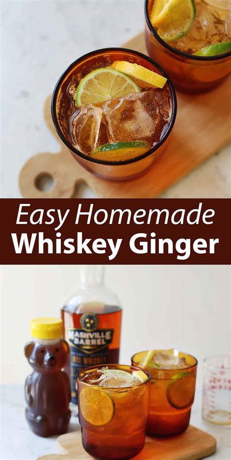 Whiskey Ginger Recipe - A Beautiful Mess