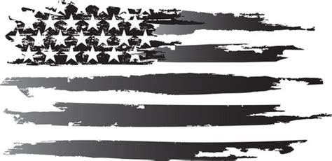 American Flag Grayscale Vector Images (over 100)