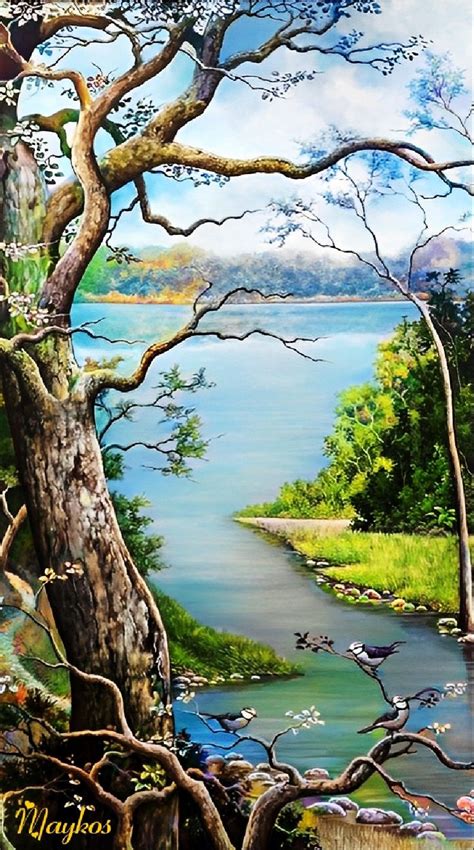 Pin on New drawings in 2024 | Beautiful paintings of nature, Landscape ...