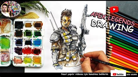 Artstation How To Draw Bangalore Apex Legends Watercolor Speed Art