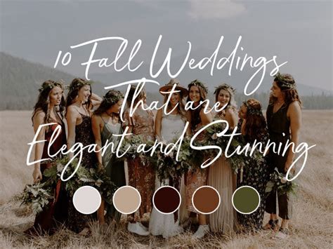 10 Fall Wedding Colors & Themes That are Elegant and Stunning – Clear Wedding Invites