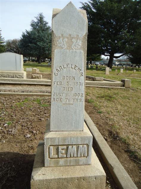 Carl Frederich Lemm 1831 1902 Find A Grave Memorial