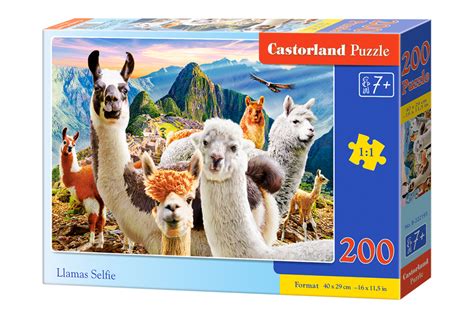 Puzzle 200 elementów Llamas Selfie Castorland