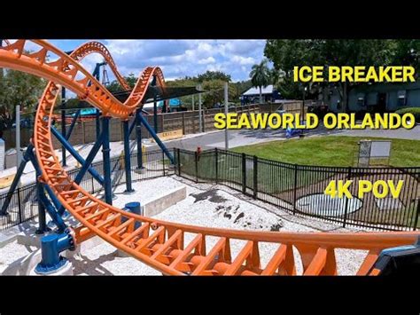 Ice Breaker At Seaworld Orlando Premier Launch Roller Coaster