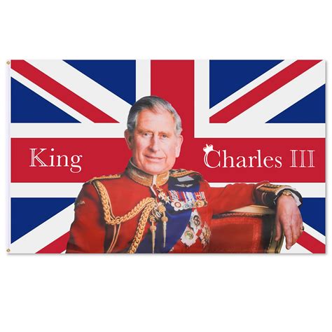 Buy King Charles III Union Jack , King 5ft x 3ft King Charles 3rd Coronation Our new King to Be ...