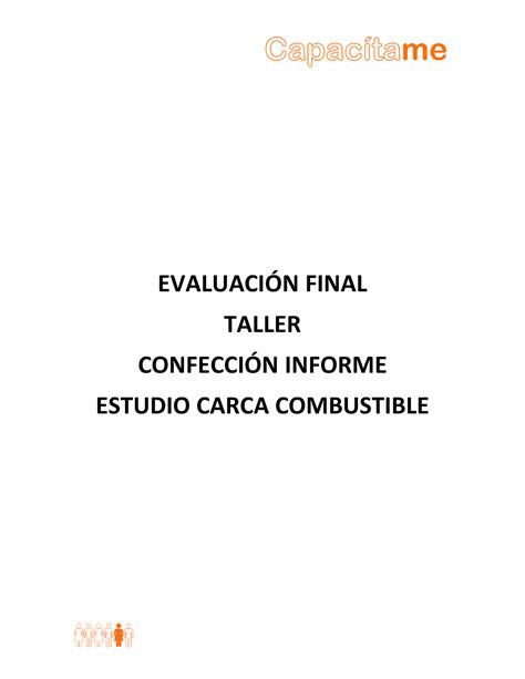 Evaluaci N Final Evaluacin Final Taller Confeccin Informe Estudio