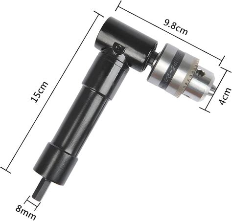 Aluminum Head Right Angle Bend Extension Chuck 90 Degree Drill