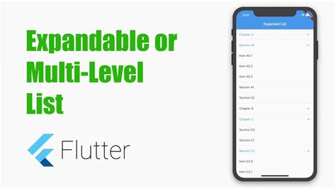 Google S Flutter Tutorial Expandable Multi Level List In Flutter