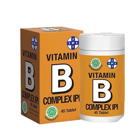 Jual Vitamin B Kompleks Ipi Isi 45 Vitamin Ipi B Complex Vitamin B1