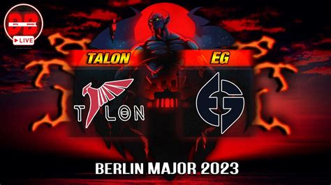 DOTA 2 Evil Geniuses Talon Esports Матч на вылет ESL One Berlin