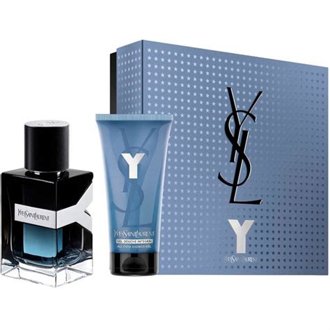 YSL Y Eau De Parfum Set EDP 60ml SG 50ml For Men Venera Cosmetics