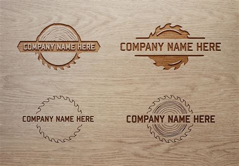 Woodsaw Logo Bundle Vectormock Up Wood Logo Design Wood Logo Saw