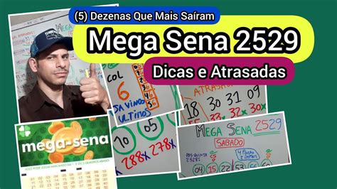 Dicas Para Mega Sena An Lise E Atrasadas Youtube