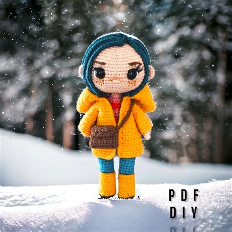 Coraline Doll Lovely Crochet Amigurumi Pdf Pattern Diy Your Etsy Canada