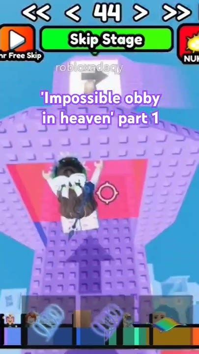 Impossible Obby To Heaven Part 1 Youtube