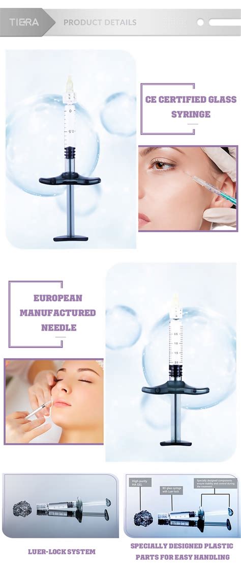 Pharmaceutical Grade Vial Sub Skin Prefilled Syringe Hyaluronic Acid