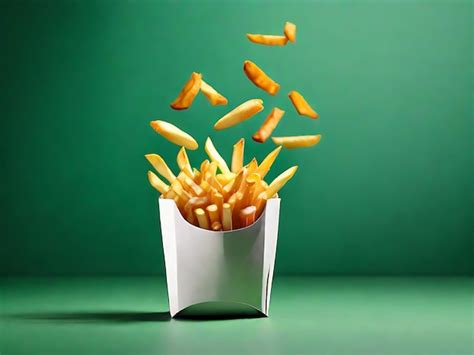 Premium AI Image | Crunchy French Fries Display for Marketing Campaigns